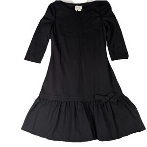 Kate‎ Spade Women's  Black Arlen All Aboard Drop Waist Designer Dress Size 12